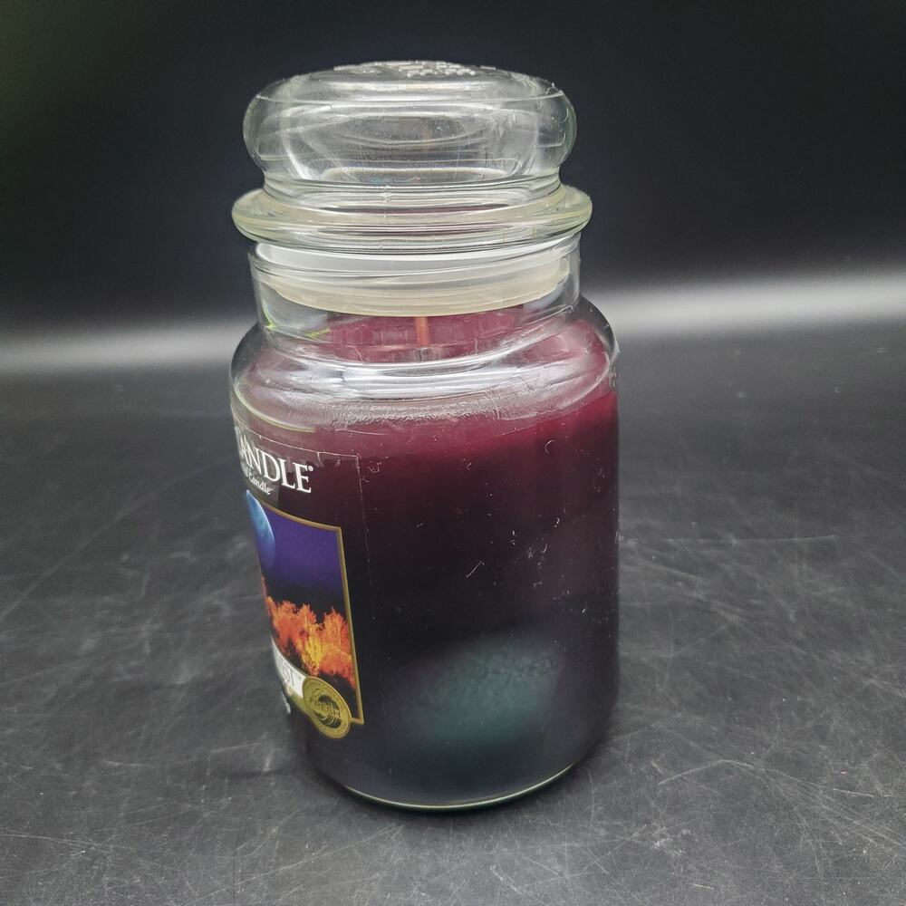 Rare Yankee Candle Moonlight Harvest 22 Oz Large Jar Retired Scent Glass Lid - Picture 2 of 8